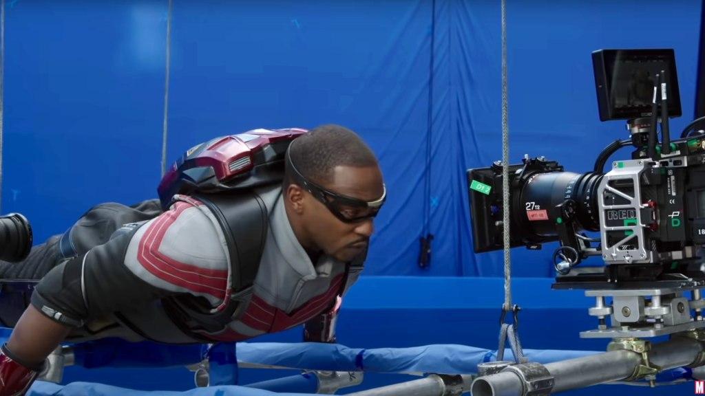 The Panavision DXL2 during the shoot. BTS of The Falcon and the Winter Soldier. Picture: Marvel Studios