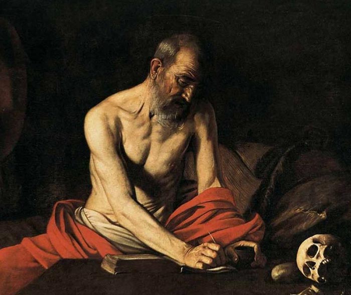 Michelangelo Merisi De Caravaggio, Saint Jerome Writing, 1607