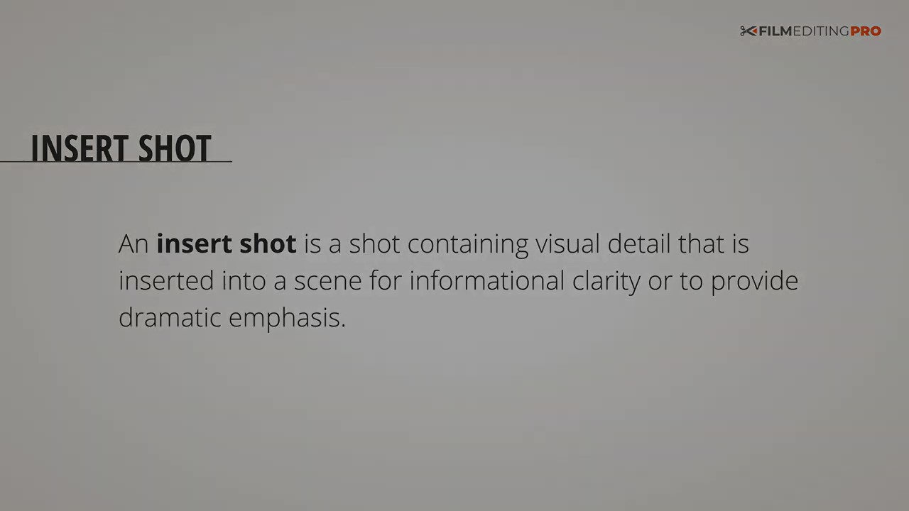 剪辑小基础：认识插入镜头