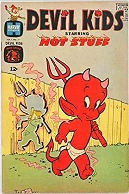 Comic book cover of Hot Stuff from Harvey's Comics