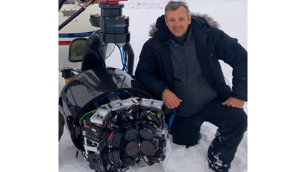 HFS JB Typhon2 heli Svalbard. Picture - Aerial DP Jeremy Braben, Assoc. BSC, Helicopter Film Services