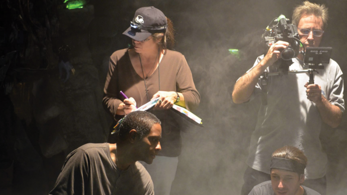 Andra.Hayes.On the set of Star Trek Renegades with Director Tim Russ - Photo courtesy Star Trek: Renegade