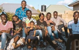 The Critics are creating epic sci-fi movies using their mobile phones. From left to right, Ronald Yusuff, Racheal Yusuff, Godwin Josiah, Lawson Titus, Racheal Ken, Rejoice Josiah, Richard Yusuff, Raymond Yusuff and Victor Josiah.