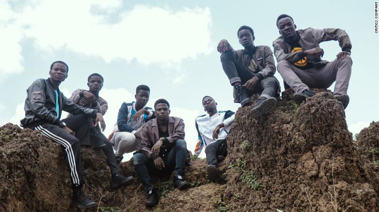 The male members of The Critics Company.