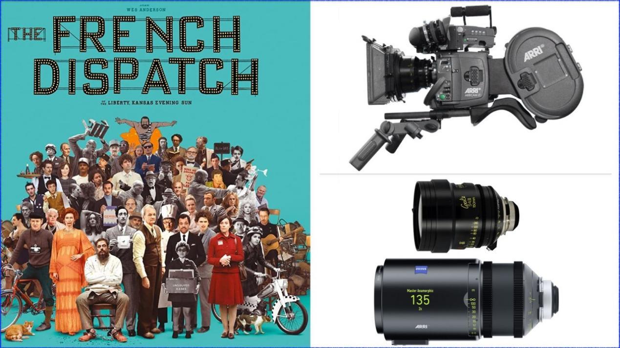 “The French Dispatch”: Dir - Wes Anderson, DP - Robert Yeoman. Cameras: ARRICAM ST; ARRICAM LT. Lenses - Cooke S4/i, ARRI Master Anamorphic