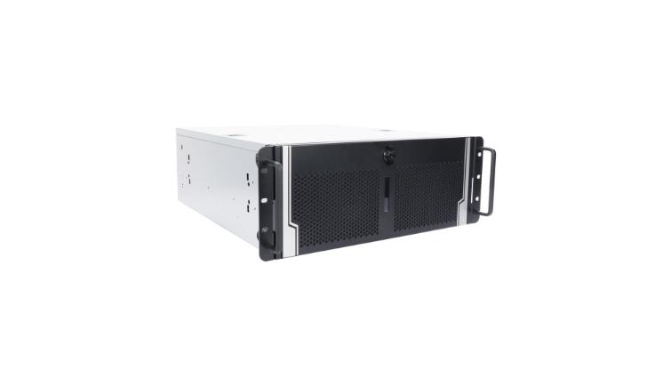 Puget Systems virtual production PC against a white backdrop