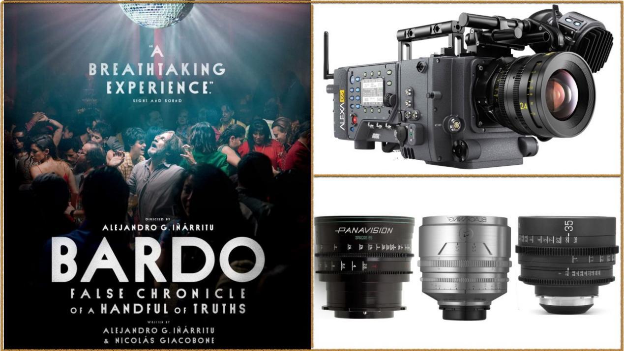 Bardo, False Chronicle of a Handful of Truths: Cameras - ARRI ALEXA 65, Lenses - Panavision 65 Vintage, Tribe7 Blackwing7, Canon FD