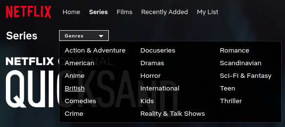 All Movies' and 'All TV Shows' folders should reflect Netflix genres - plugin.video.netflix