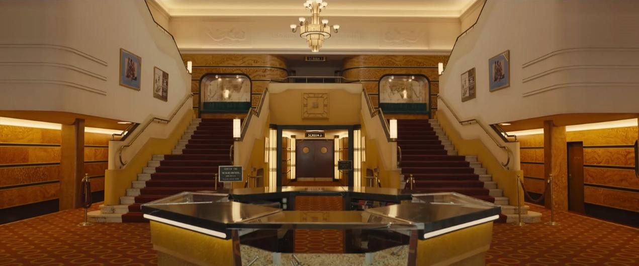 Empire of Light cinema foyer - dark