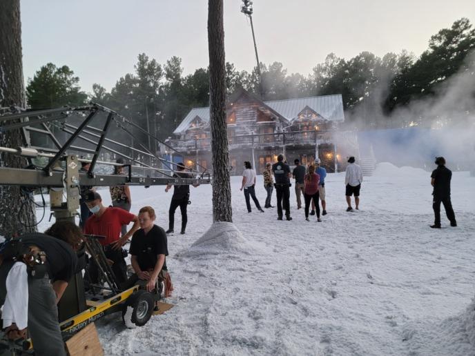 Filming The Righteous Gemstones at an Alaskan Lodge.