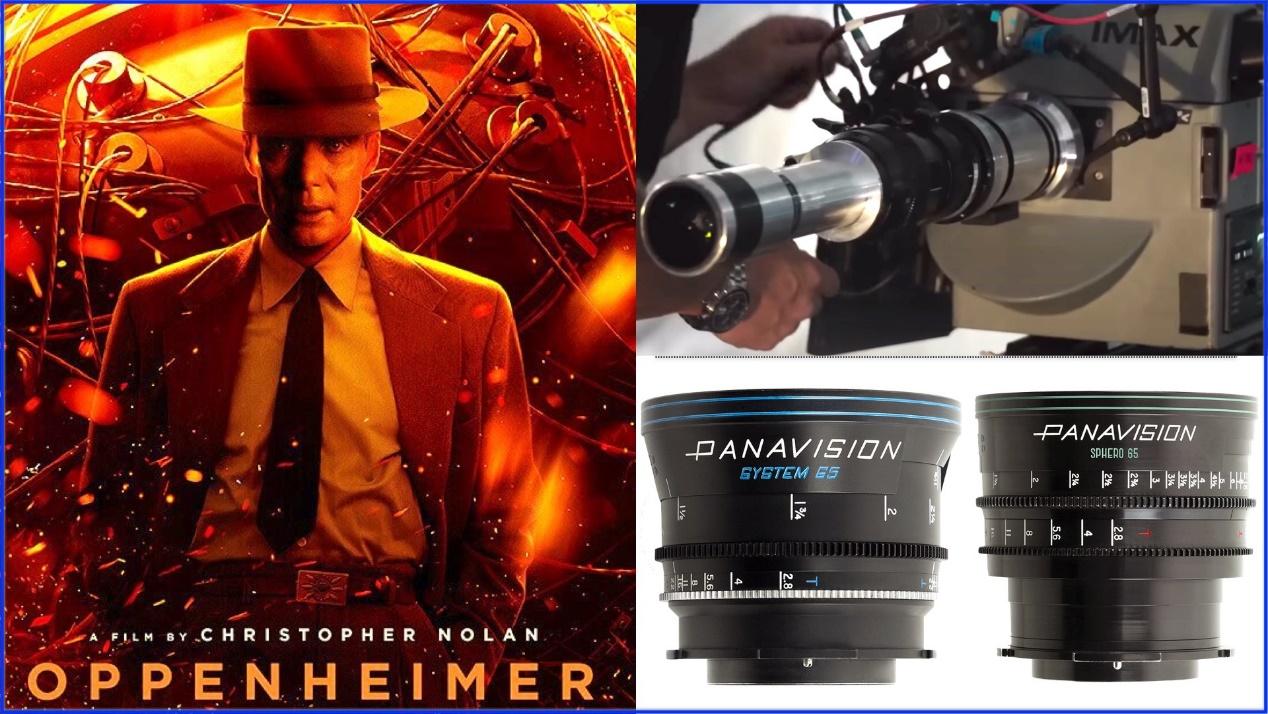 “Oppenheimer”: DP: Hoyte van Hoytema. Cameras: IMAX9802 (IMAX film cameras), Panavision Panaflex System 65 Studio. Lenses: Panavision Sphero and System 65 lenses, and IMAX modified (by Panavision) snorkel lens