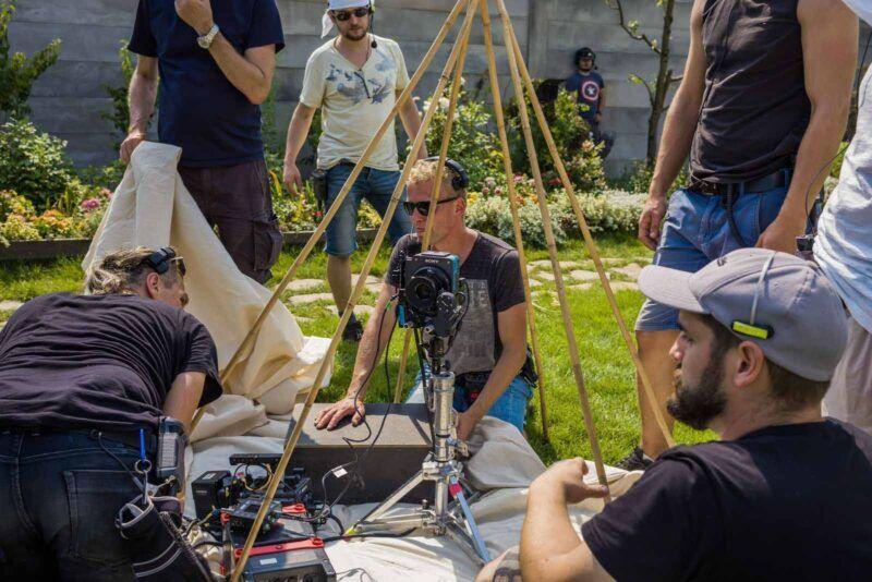 For Zone of Interest, cinematographer Lukasz Zal used the Sony CineAlta Venice Rialto to film in tight places, like this teepee. Image © A24