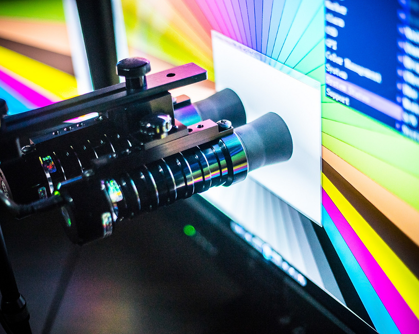Equipment being used for monitor calibration