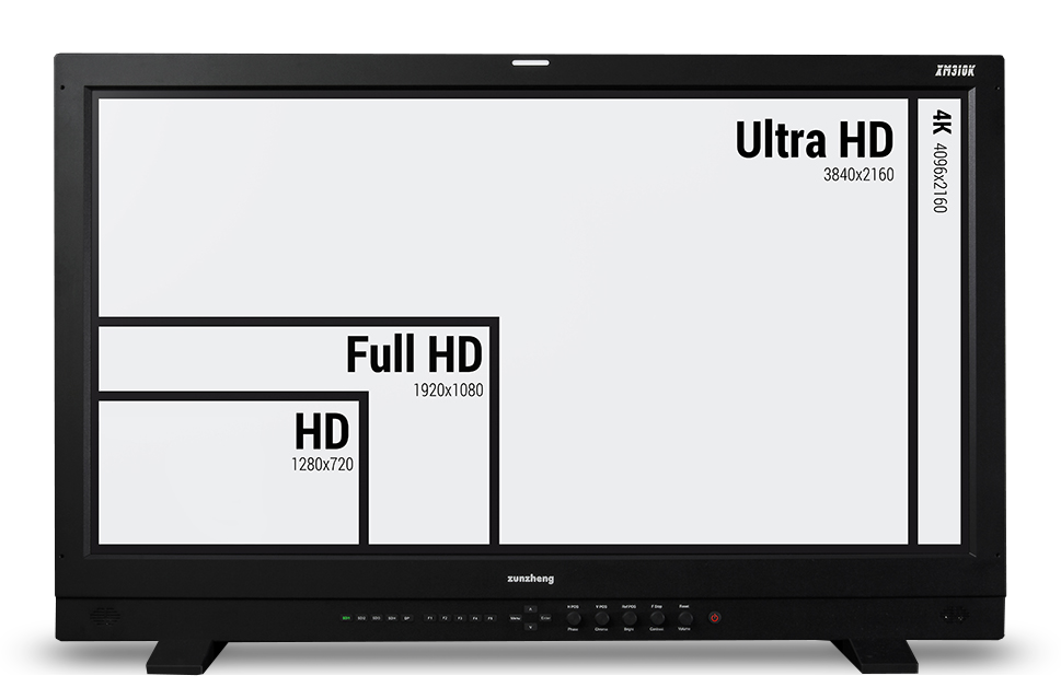 尊正监视器XM310K支持4K分辨率